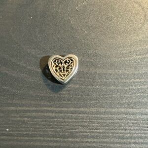 EUC Pandora 791740 Sterling Silver & 14k Yellow Gold Locked Hearts Heart Charm